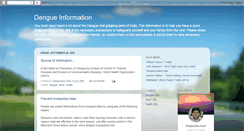 Desktop Screenshot of dengueinfo.blogspot.com