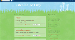 Desktop Screenshot of listeningtolucy.blogspot.com