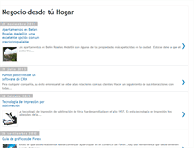 Tablet Screenshot of negociodesdetuhogar.blogspot.com