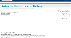 Desktop Screenshot of internationaltaxarticles.blogspot.com