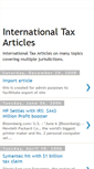 Mobile Screenshot of internationaltaxarticles.blogspot.com