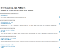 Tablet Screenshot of internationaltaxarticles.blogspot.com