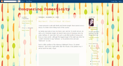 Desktop Screenshot of conqueringdomesticity.blogspot.com