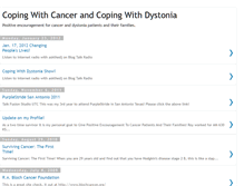 Tablet Screenshot of copingwithcancerandcopingwithdystonia.blogspot.com