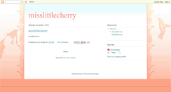 Desktop Screenshot of misslittlecherry.blogspot.com