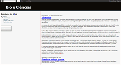 Desktop Screenshot of bioeciencias.blogspot.com