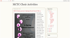 Desktop Screenshot of mctcchoiractivities.blogspot.com