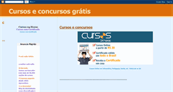 Desktop Screenshot of cursoseconcursosgratis.blogspot.com