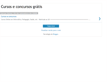 Tablet Screenshot of cursoseconcursosgratis.blogspot.com