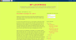 Desktop Screenshot of mplockwood.blogspot.com