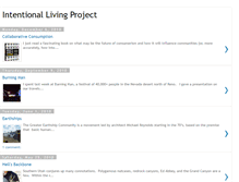 Tablet Screenshot of intentionallivingproject.blogspot.com