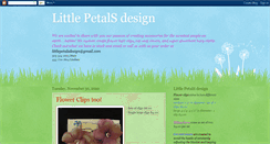 Desktop Screenshot of littlepetalsdesign.blogspot.com