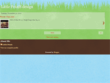 Tablet Screenshot of littlepetalsdesign.blogspot.com