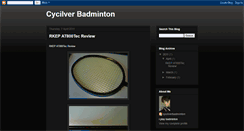 Desktop Screenshot of cycilverbadminton.blogspot.com