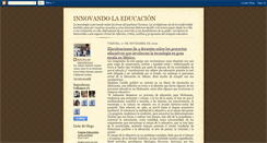 Desktop Screenshot of innovadoresdelaeducacion.blogspot.com