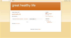 Desktop Screenshot of great-healthy-life.blogspot.com