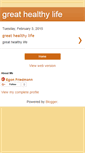 Mobile Screenshot of great-healthy-life.blogspot.com