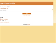 Tablet Screenshot of great-healthy-life.blogspot.com