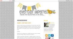 Desktop Screenshot of everyday-imperfections.blogspot.com