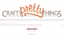 Tablet Screenshot of craftyprettythings.blogspot.com