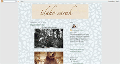 Desktop Screenshot of idahosarah.blogspot.com