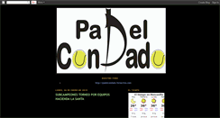 Desktop Screenshot of padelcondado.blogspot.com