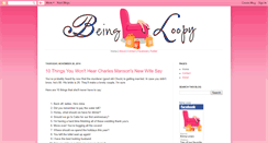 Desktop Screenshot of beingloopy.blogspot.com