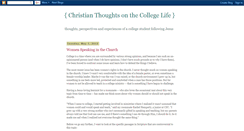 Desktop Screenshot of christianthoughts-collegelife.blogspot.com