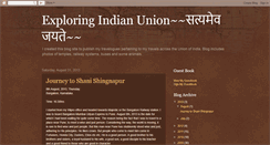 Desktop Screenshot of exploringmotherindia.blogspot.com