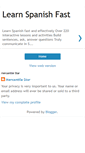 Mobile Screenshot of fastspanishlearning.blogspot.com