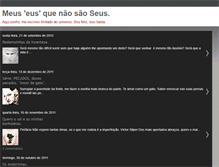 Tablet Screenshot of meuseusquenaosaoseus.blogspot.com