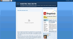 Desktop Screenshot of nuestravidasinfin.blogspot.com