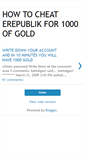 Mobile Screenshot of erepublik-goldcheat.blogspot.com