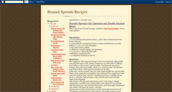 Desktop Screenshot of brusselsproutsrecipes.blogspot.com