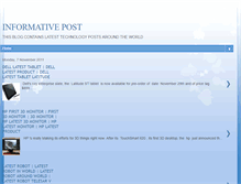 Tablet Screenshot of informativepost.blogspot.com