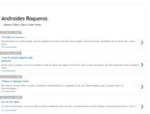 Tablet Screenshot of androidesroqueros.blogspot.com
