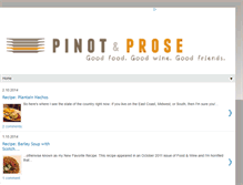Tablet Screenshot of pinotandprose.blogspot.com