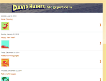Tablet Screenshot of davidhaines.blogspot.com