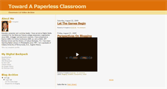 Desktop Screenshot of nopaperclassroom.blogspot.com