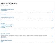 Tablet Screenshot of pozyczka-prywatna.blogspot.com