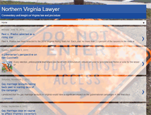 Tablet Screenshot of northernvirginialawyer.blogspot.com