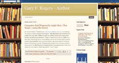 Desktop Screenshot of garyfrogers-author.blogspot.com