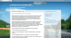 Desktop Screenshot of cronicas-normales.blogspot.com