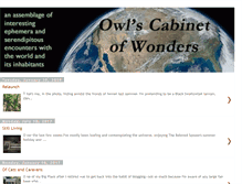 Tablet Screenshot of owlscabinet.blogspot.com