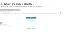 Tablet Screenshot of myechoineternity.blogspot.com
