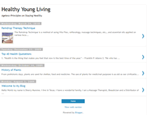 Tablet Screenshot of healthyyoungliving.blogspot.com