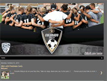 Tablet Screenshot of cuwomenssoccer.blogspot.com