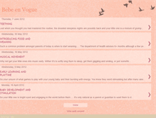 Tablet Screenshot of bebeenvogue.blogspot.com