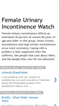 Mobile Screenshot of femaleincontinence.blogspot.com