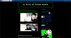 Desktop Screenshot of elblogdepedromarin.blogspot.com